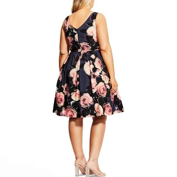 NWT City Chic Floral Dress Size 20W - Picture 3 of 10